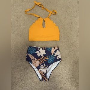 Two piece bathing suit size small